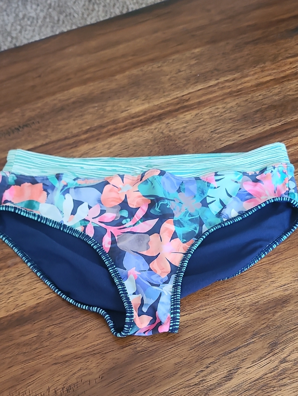 Athleta Girl Surf's Up Bikini Bottom - XL 14 - lara floral multi